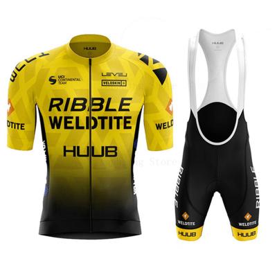 China Breathable Custom Bicycle Shirts Bib Shorts Set Mens Sport Cycling Jersey Kit Cycling Clothing Suit Mtb Bike Clothes Uniform for sale