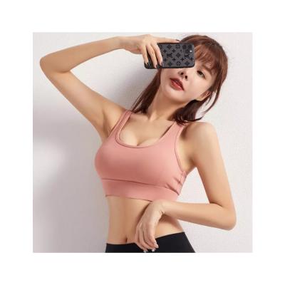 China Sports Vests Custom Logo Women Sports Bra Running Fitness Vest Plus Size Beauty Back Underwear Yoga Running Vest for sale