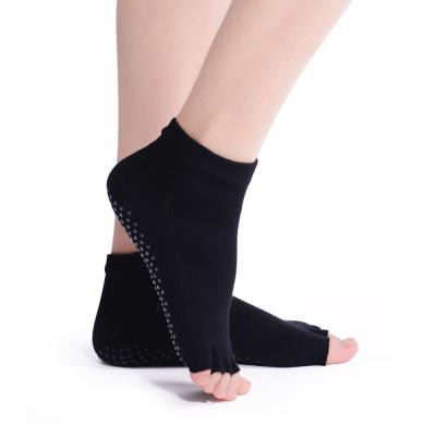 China Manufacturers Wholesale Thin Summer Simple Toe Dance Yoga Open Socks For Women for sale