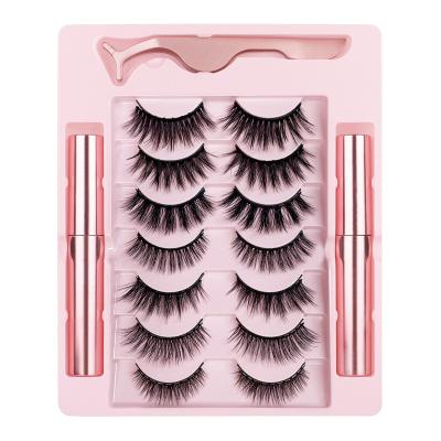 China Full Strip Eyelash Curl Case Natural Curly Custom Eyelash Packaging Full Strip Lashes 3D Fiber False Eyelashes for sale