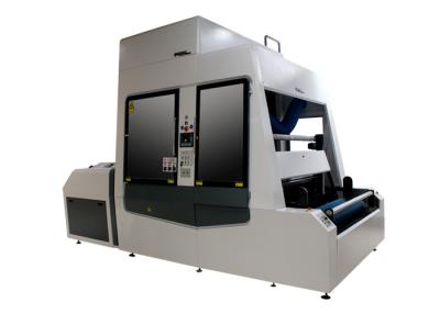 China Galvo Roll to Roll Flying Fabric Laser Engraving Machine with Auto Feeding and Rewinding for sale