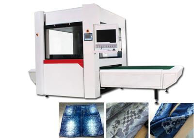 China Laser-Graviermaschine der Jeans-500W/275W für Jeans-Bart/pp. sprühen/Affe-Reinigung zu verkaufen