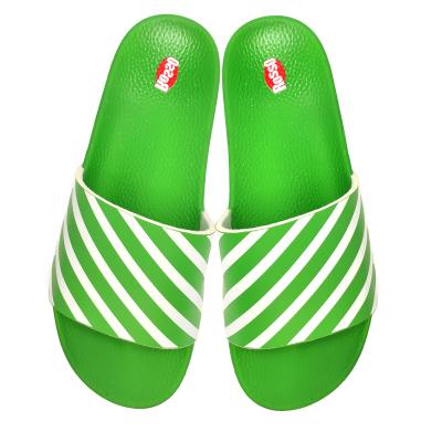 China Greatshoe Anti-Slippery Custom Printed Slide Slipper, PVC Men Sandals Customize Men Slip On Shoes, Plain Custom Logo White Slide Sandal for sale