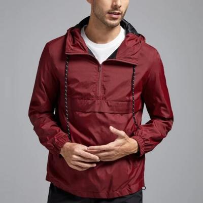 China Fine Quality Windproof Casual Spring Wear Custom Polyester Hooded Anorak Jacket for sale