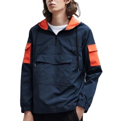 China Quality Fashion Polyester Prices Mens Hooded Zipper Front Windbreaker Suitable Customization Windproof Guaranteed for sale