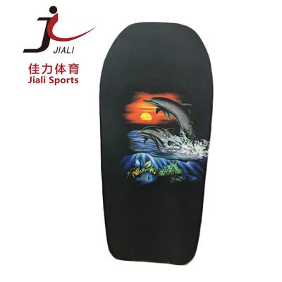 China Core: Fashion Style EPS Beautiful Customized EPS Design Beach Boogie Board Black Bodyboard For Adult for sale