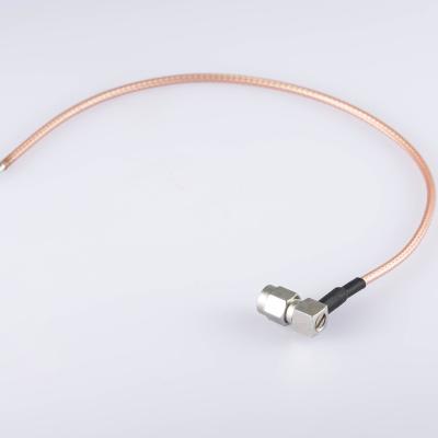 China Low Loss RF Components Alloy Plated Male RG316 Color Low Loss Rg316 RF Cable Jumpers RF Jumpers Cable Assembly Silver Components RF Jumpers Cable Assemble for sale