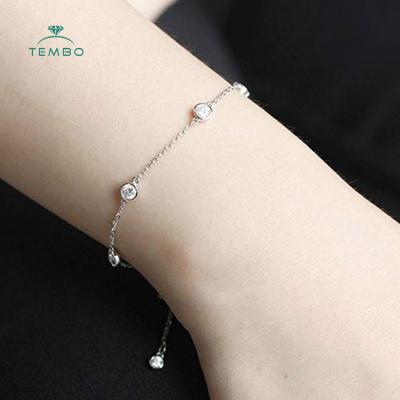 China Other Diamonds Rose Gold Bracelet Women Simple Style Bracelet Bangle Cross Tide Black Jewelry for sale