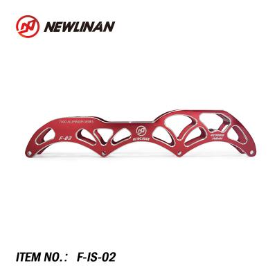 China Newlinan Sports Skate Inline Skate Frame Sports CNC Speed ​​Skate Integrated Frame for sale