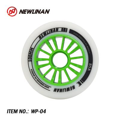 China Integrated Speed ​​Skate PU Wheels Durable ABS Core Size 100mm Wheel WP-04 for sale