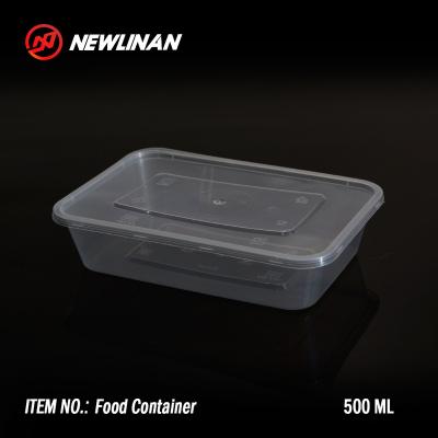 China Disposable Transparent 500ML Sushi Takeout Food Box With Lids for sale