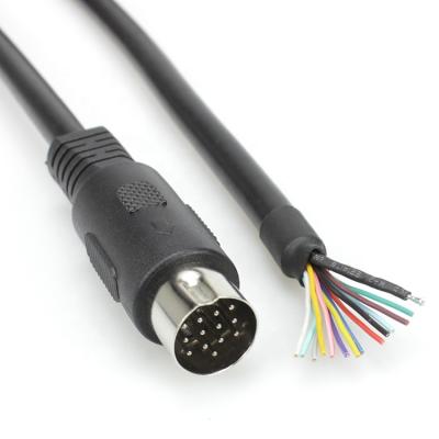 China Multimedia 13 Pin Din Plug Video Cable 13-Pin DIN Cable For Audio Tuner for sale