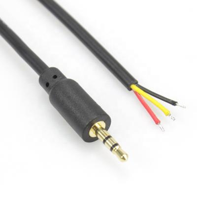 China Speaker 2.5mm 3 Pole 2.5mm TRS Male Audio Jack Cable To Open Wire for sale