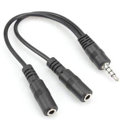 China Speaker 3.5mm Female 2 To 1 Male Y Splitter 1 Input 2 Output Splitter Audio Cable for sale