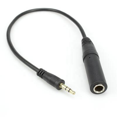 China 6.35mm female speaker to 3.5mm male audio cable for sale