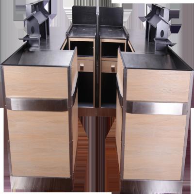 China Retailer Shops Supermarket design cashier checkout counter for sale for sale