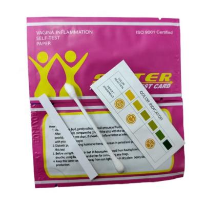 China Vaginal Self Test Card PH Competitive Price Female Vaginal Self Test Card PH Test Card For Vaginal Bacterial PH Test for sale