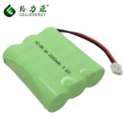 China deep cycle toys battery nimh rechargeable battery 3.6v 2000mah for cordless phone for sale