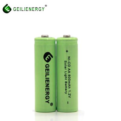 China Toys 1.2v aa size Ni-Cd rechargeable nicd rechargeable battery 600mah 800mah for sale