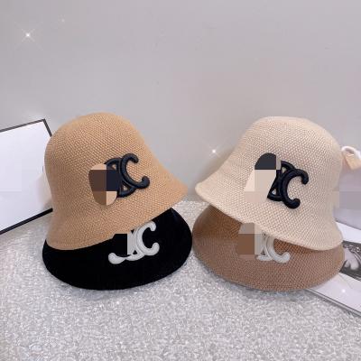 China Spring and summer travel casual bowknot cotton and hemp sun visor hat stylish temperament fisherman hat for Celinlly for sale