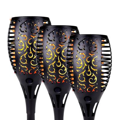 China Garden 12 33 51 96 Led Solar Flame Flickering Tiki Garden Torch Night Lights For Outdoor Pathway Lights Garden Landscape Decoration for sale