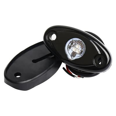 China Car decoration Hot Sales 9W Led Underglow Aluminum Housing Exterior Decoration Green 2 Inch Rock Light For Vehicle ATV UTV 4X4 Truck for sale