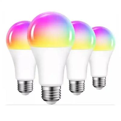 China Morden New Home WIFI Control LED Light 9W Google Assistant Alexa RGB Multicolor WiFi Remote E26 E27 LED Smart Bulb for sale