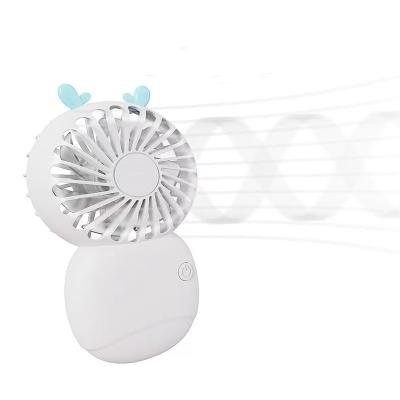 China Mobile phone holder Portable Cute Handheld Cooling Electric Fan Usb Rechargeable Battery With Mobile Holder Cheap Fan for sale