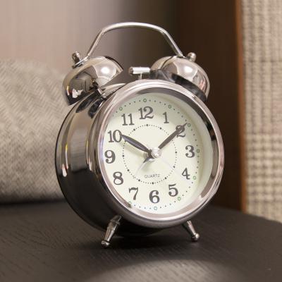 China Coastal Hot Luxury Decoration Netflix Creativity Selling Cool Metal Customized Loud Volume Indicator Quartz Clocks Alarm Clocks for sale