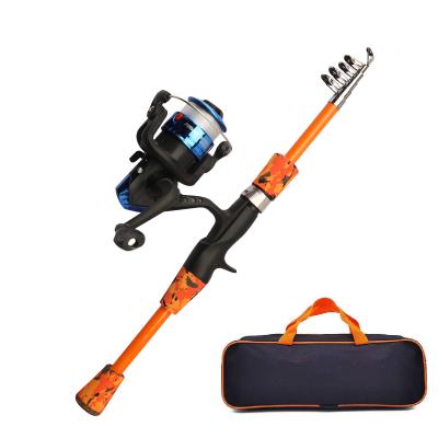 China Carbon Fiber Pole Travel Sea Boat Telescopic Portable Rock Fishing Rod Spinner Kits for sale