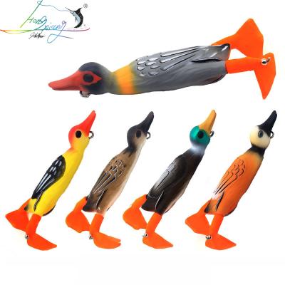 China Fishing Activity 95mm Outdoor Soft Shad Soft Lure 12g Groundbaits For Fishing Artificial Duck Smell Bass Jigging Carp Lure Silicone Wobblers Fish Tackle for sale