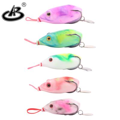 China ABS ab road ya bait trap plastic frog casting new modified sequins set snakehead snakehead to kill fake bionic bait for sale