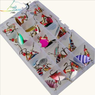 China 30pcs Assorted Lead Fishing Lures Cover Lifelike Swimming Trout Spoon Metal Fishing Lures Spinner Baits for sale