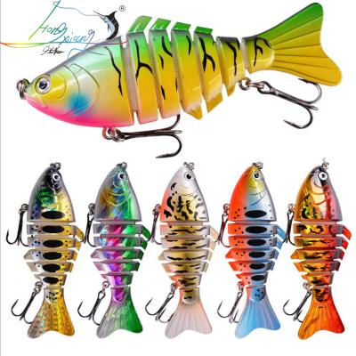 China Lead 10cm Multi Jointed Swimbait 15.5g Lure Fish Wobblers Realistic Fishing Lure 6 Segment Swimbait Crankbait Fishing Tackle for sale