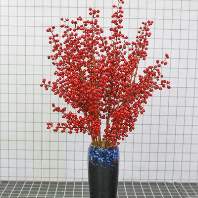 China decorative flowers & Braid red fruit for home decor flower vase flowers craft decorative wedding artificial decorative flowers for sale