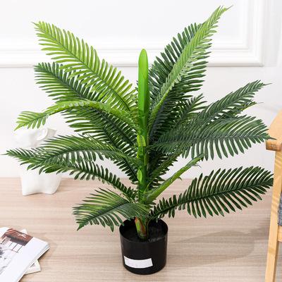 China Hot Sale 112cm Large Artificial Palm Tree Plant Minimalist Artificial Trees For Outdoor for sale