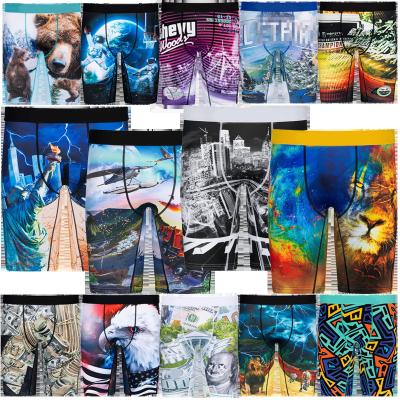 China Wholesale OEM breathable mens underwear fashion plus size florida printing briefs mens boxers briefs for men for sale