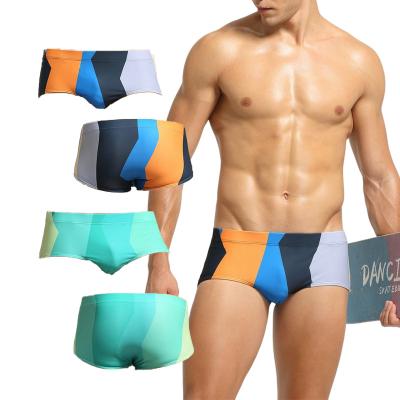 China Breathable Customize Youth Various Colors Fashion Trend Beach Briefs Men Fitness Swimsuit Quick Dry Underwear for sale