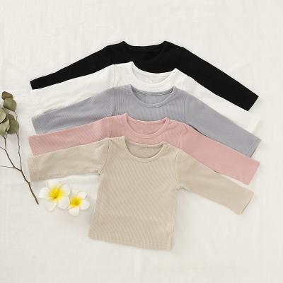 China Regular hot sale baby organic kids made with 100% cotton kids sleeveless t-shirt camisetas long sleeve chiffon fleece for sale