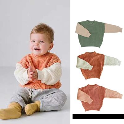 China Regular Hot Sale Toddler Organic Knitting Baby Kids Sweater 100% Cotton Kids Long Sleeve T-Shirt for sale