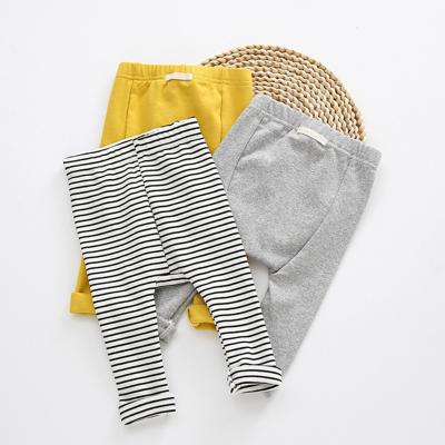 China Color Fade Proof Hot Sale Summer Cute Baby Knitted Organic Cotton Newborn Kids For Infants Kids Long Pants Pantalones for sale