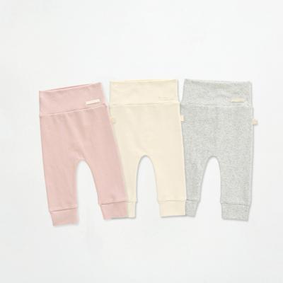 China Color Fade Proof Hot Sale Summer Cute Baby Knitted Organic Cotton Newborn Kids For Infants Kids Long Pants Pantalones for sale