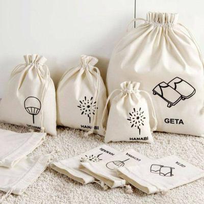 China Gift & Organic Bags Logo Promo Bag Wholesale Bul Custom Cotton Cotton Bag Craft Personalized Organic Drawstring Pouch Bag for sale