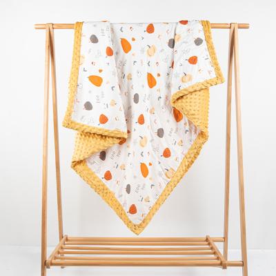 China New Product PORTABLE Swaddle Blanket Cot & Moses Baskets Meadow Super Soft Knit 100% Organic Cotton Baby Blanket For Newborn for sale