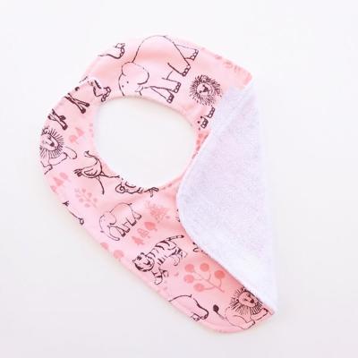 China Hot Sale Washable Baby Infant Burp Cloth With Bandana Bibs Print And Towel Saliva Towel Hipo Monstera Absorbent Bibs for sale