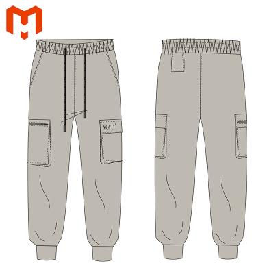 China Anti-Wrinkle Soft Active Sweatpants Running Joggerbukser Fitness Pants With Zipper Pockets Gym Mens Sports Joggers Cargo Pants Quick Dry for sale