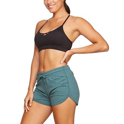 China Anti-Wrinkle Fitness Running Jogger Pants Elastic Drawstring Waist Sweatpants Sports Shorts For Women for sale