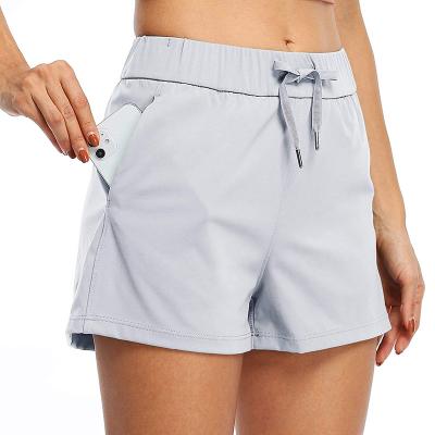 China Custom Celana Pendek Breathable Athletic Gym Drawstring Anti-Wrinkle Pantalones Cortos Mujer Sports Shorts For Women for sale