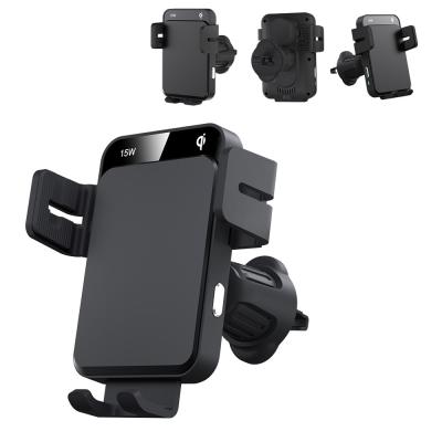 China Glijdend deksel ontwerp Autophone Holder Drieweg Automatische aanpassing Clamp Arm Te koop