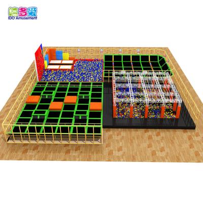 China Steel Spring Mat Canopy Indoor Trampoline Park from China ALLOY STEEL for sale